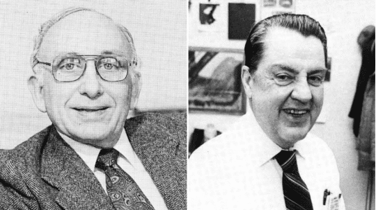 Barcode inventor Norman Joseph Woodland (left) and George J Laurer (right)
(Pictures: IBM)